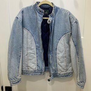 NWOT Wild Fable Denim Bomber Jacket